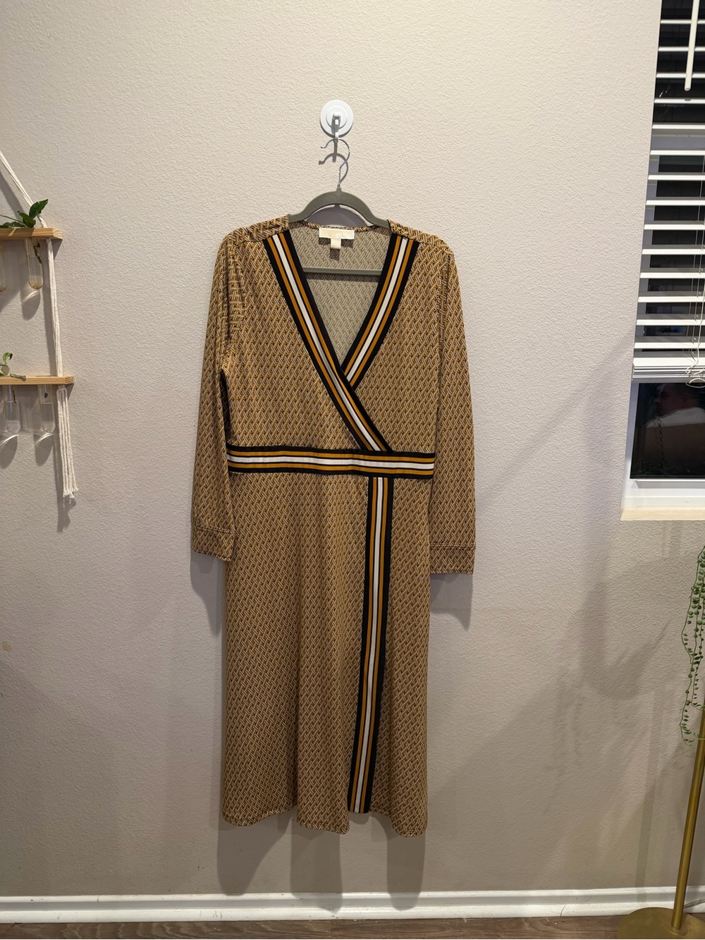 Michael Kors Faux Wrap Midi Dress P/XL Petite XL